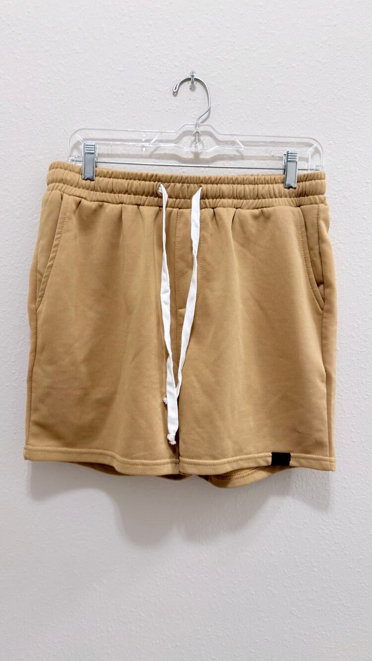 Men's Lounge Shorts – Camel / Tan, Size Large Preowned